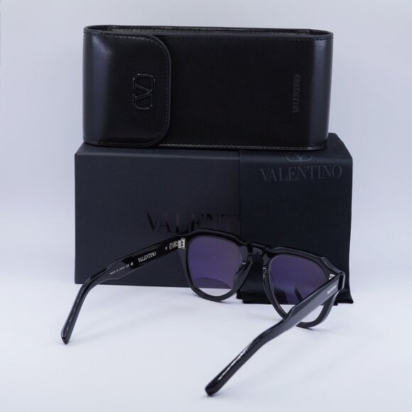 Valentino V-TALE II VLX-139A Aviator Eyeglasses 52mm - Shiny Black - Picture 11 of 11